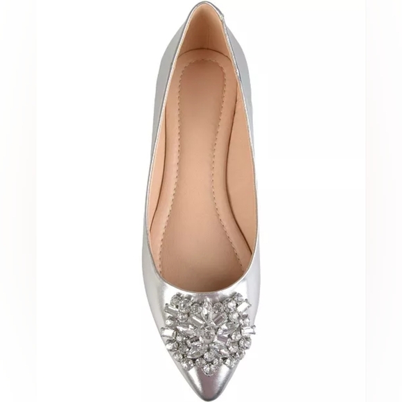Journee Collection Women's Renzo Jeweled Flats - Size 10 - NIB - Picture 3 of 8